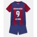 Barcelona Robert Lewandowski #9 Barnkläder Hemma matchtröja till baby 2023-24 Kortärmad (+ Korta byxor) Billigt